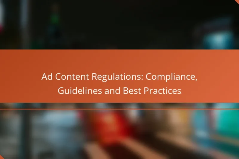 Ad Content Regulations: Compliance, Guidelines and Best Practices