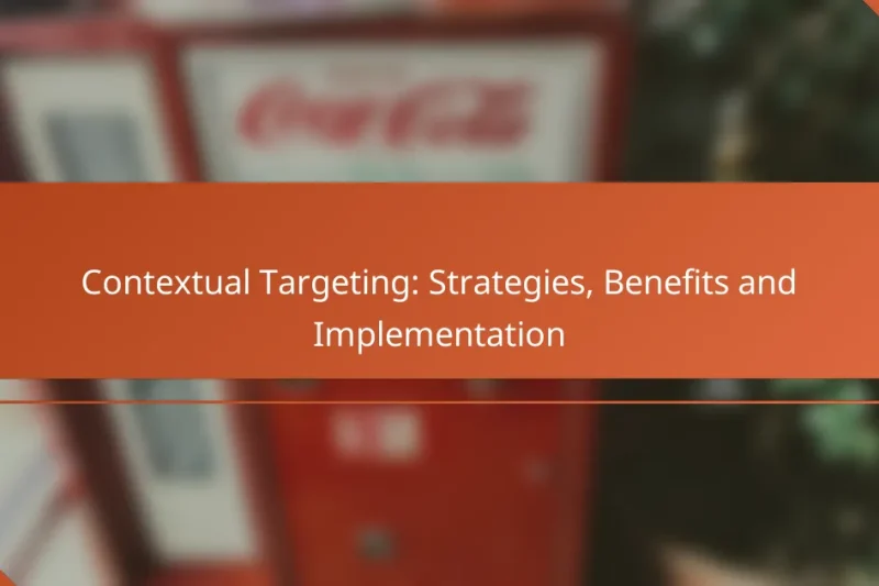 Contextual Targeting: Strategies, Benefits and Implementation