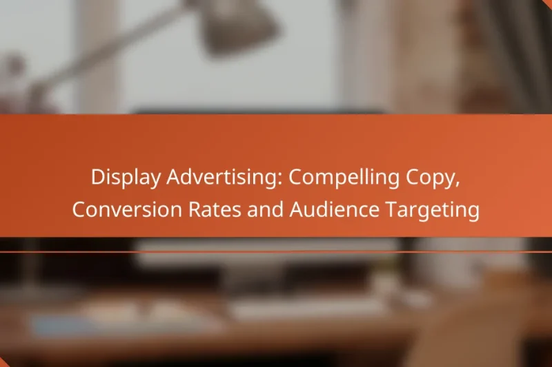 Display Advertising: Compelling Copy, Conversion Rates and Audience Targeting