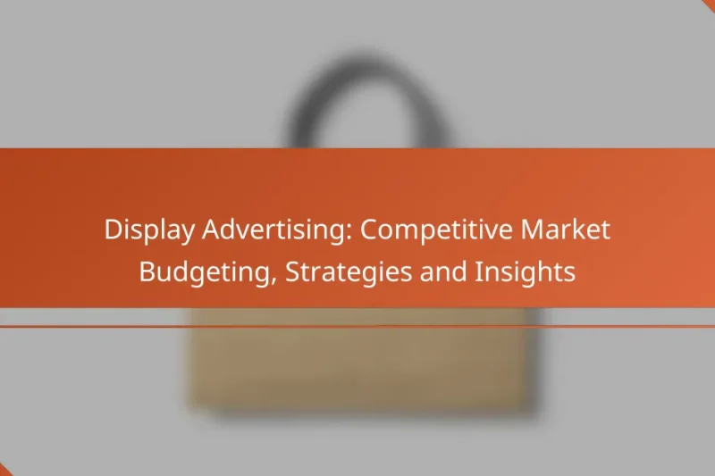 Display Advertising: Competitive Market Budgeting, Strategies and Insights