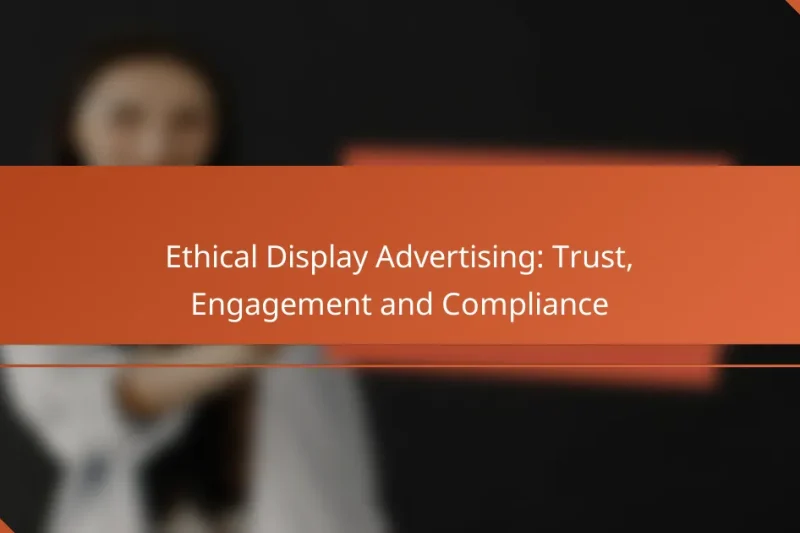 Ethical Display Advertising: Trust, Engagement and Compliance